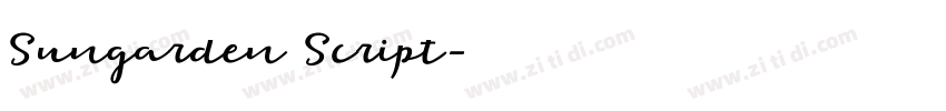 Sungarden Script字体转换 Sungarden Script字体转换